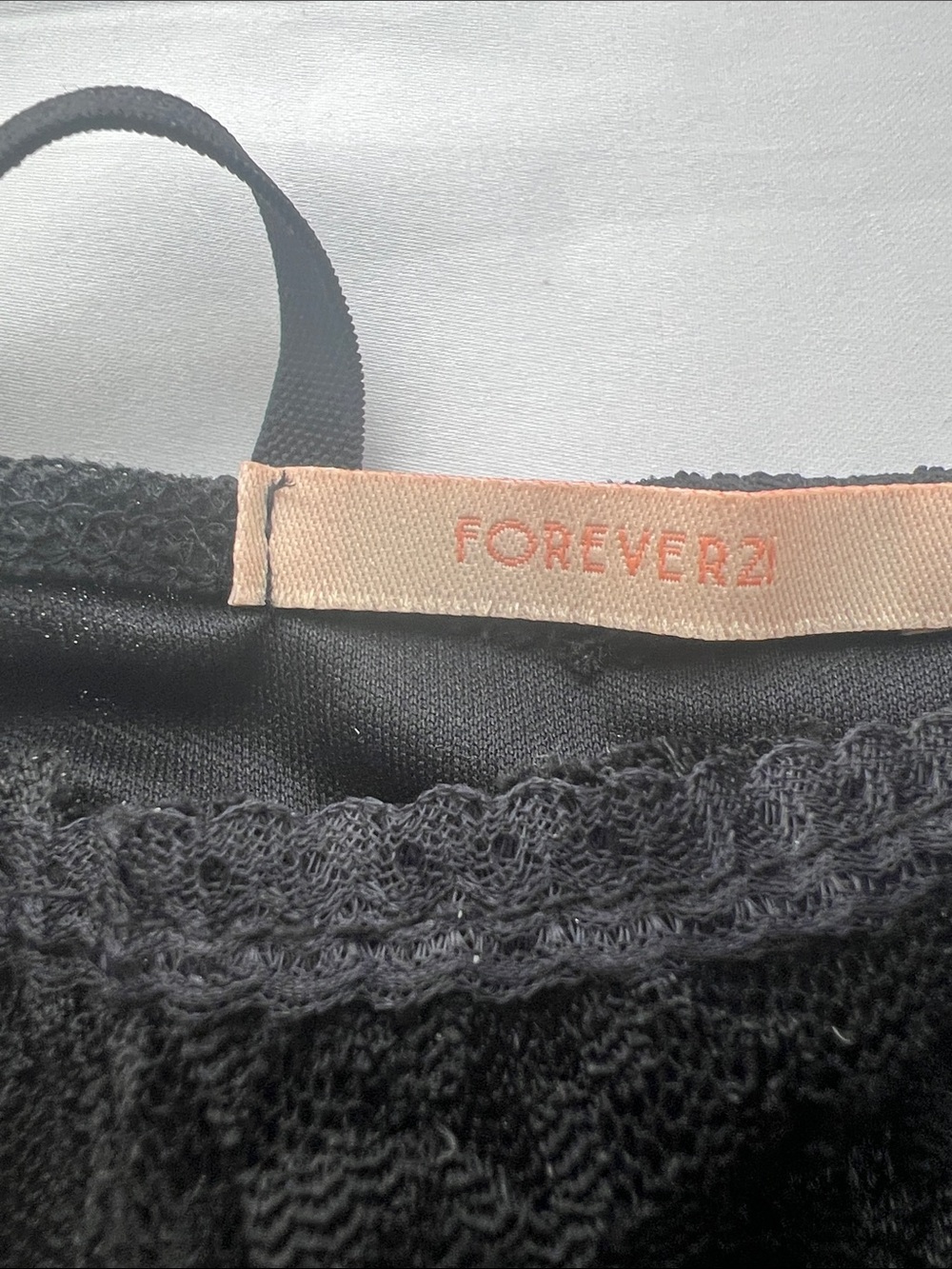 Forever 21 Black Lace Hook-and-Eye Closure Cami XS - Picture 9 of 12